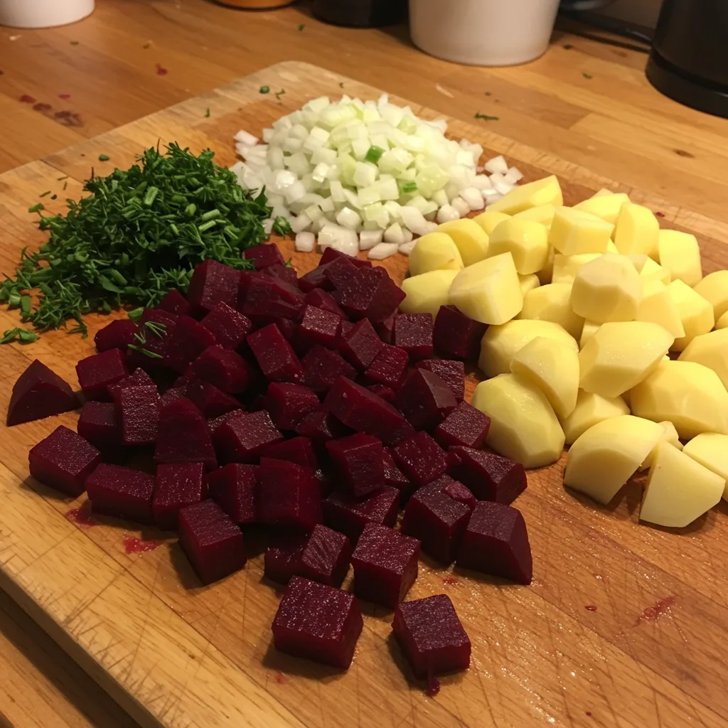 Die Zutaten für deine Rote Bete Kartoffel Suppe