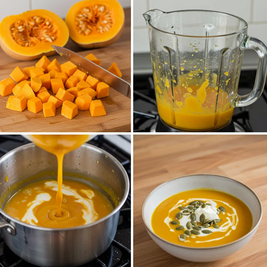Die perfekte Kürbissuppe aus Butternut: Schritt-für-Schritt-Anleitung