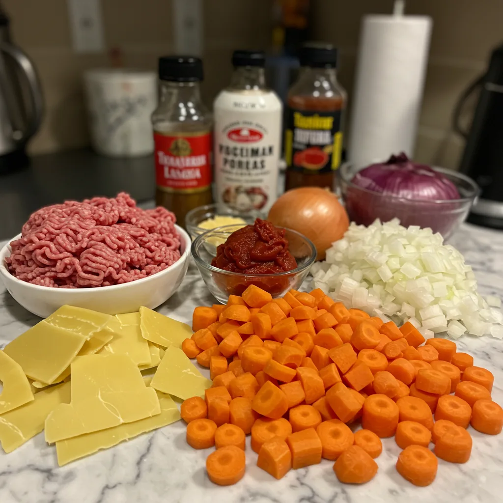 Zutaten für die perfekte Lasagnesuppe