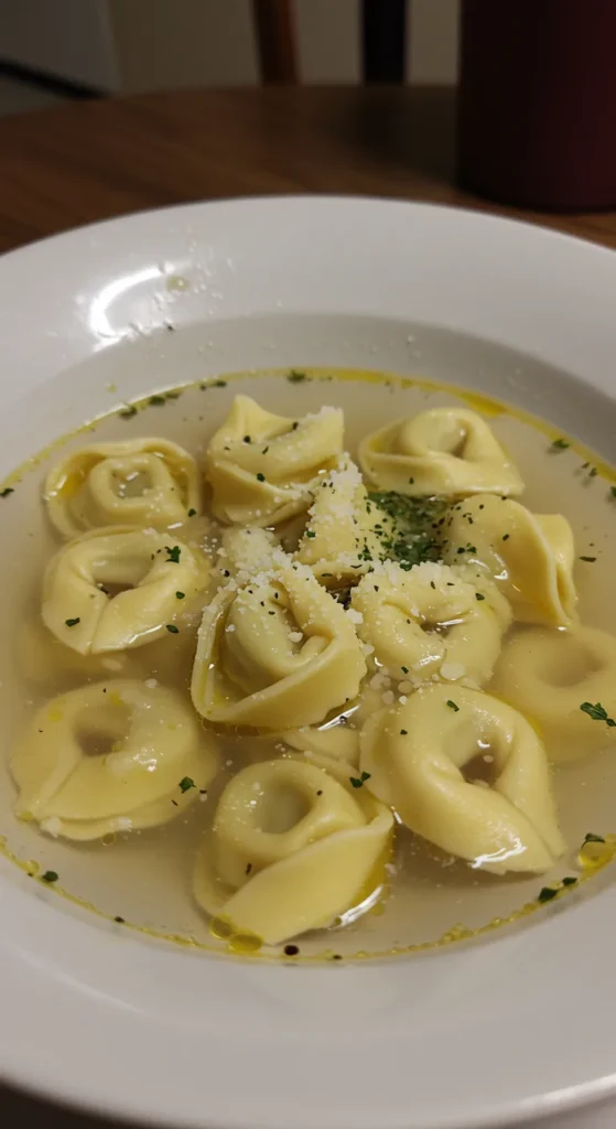 Schritt-für-Schritt-Anleitung – Cremige Tortellini Suppe in 20 Minuten