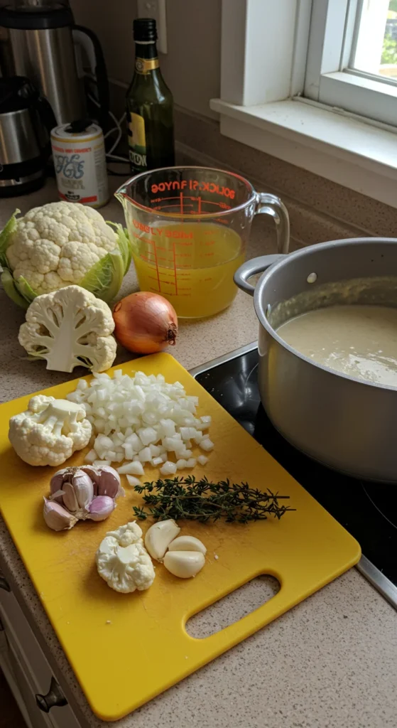 Schritt-für-Schritt-Anleitung – So gelingt die perfekte Blumenkohlsuppe