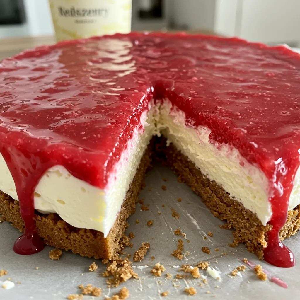 Gefrorene Mascarpone-Himbeer-Torte
