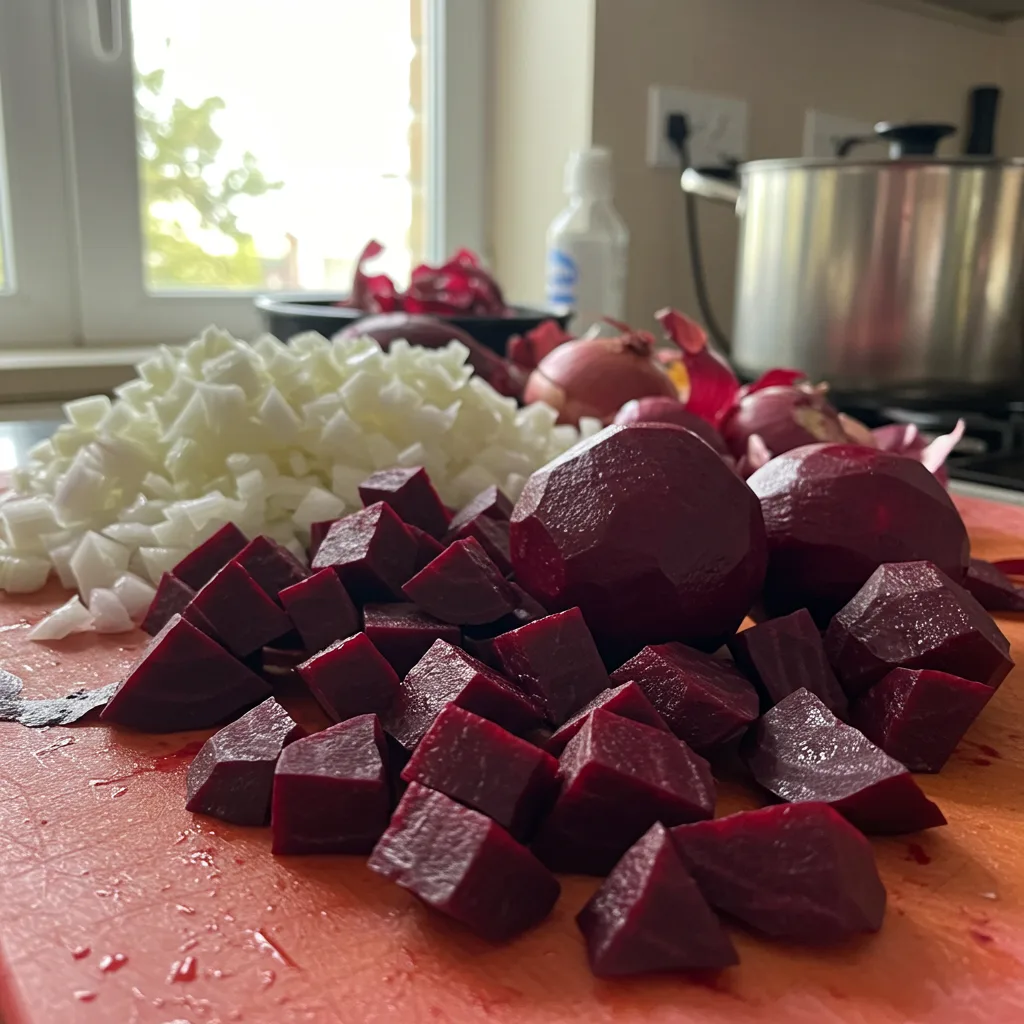 Zutaten für die perfekte Rote Beete Suppe