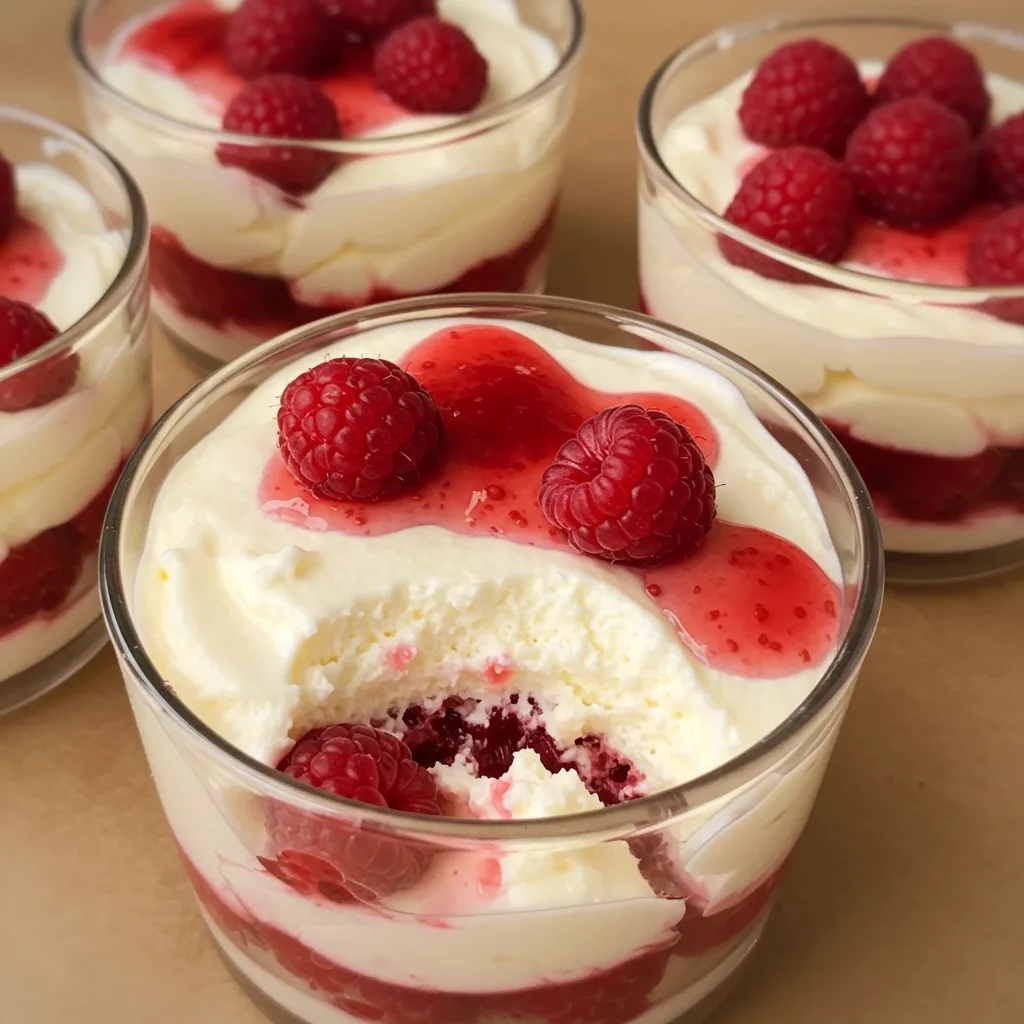 Zuckerfreie Mascarpone-Himbeer-Desserts