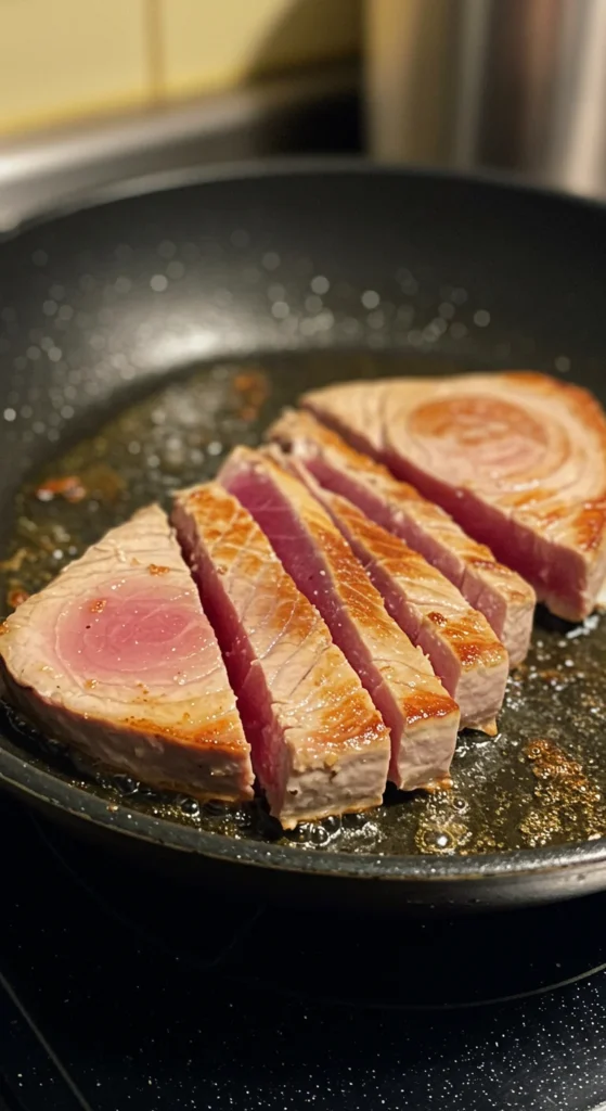 Thunfischsteak braten