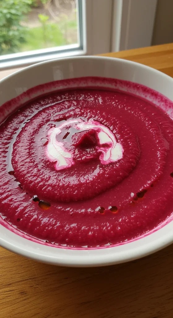 Die perfekten Zutaten Rote Bete Suppe