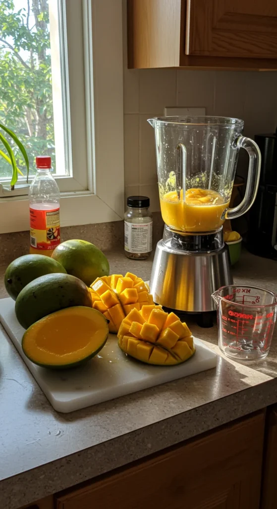 Grundrezept – Dein cremiger Mango Smoothie in 5 Minuten
