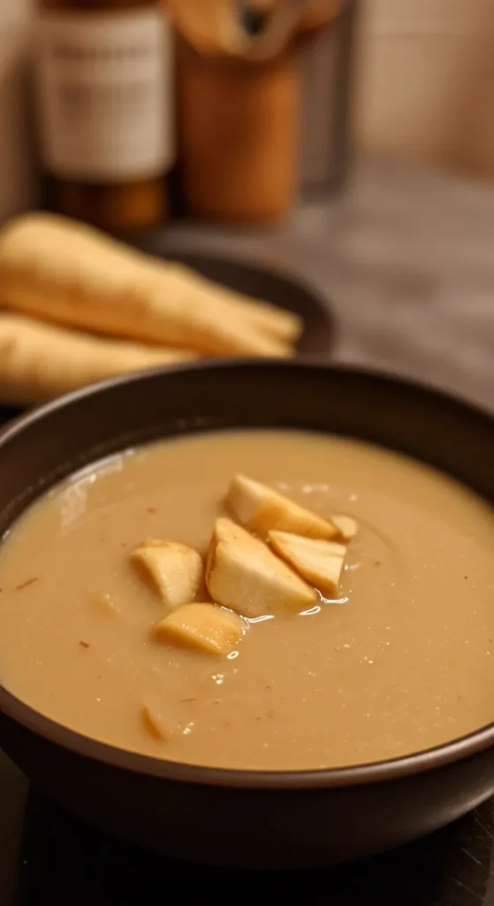 Schritt-für-Schritt-Anleitung – Pastinakensuppe in 20 Minuten